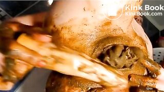 Scat Stockings in Pussy