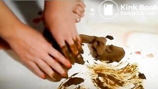 Scat Stockings in Pussy