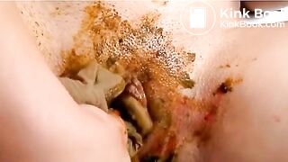 Scat Stockings in Pussy