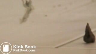 Sexy blonde shit and tampon.mp4