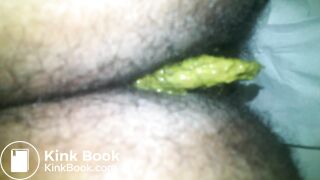 My Employee , Very Very Hairy Fiji girl pooping for me!