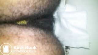 My Employee , Very Very Hairy Fiji girl pooping for me!