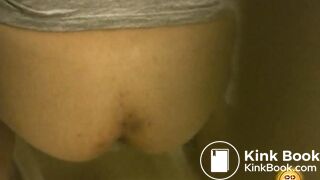 This girl forgot to close the bathroom door while pooping... twice!