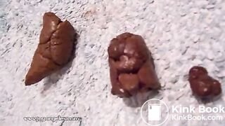 Sexy Solo Shit - Girl 5 - Sexy teen takes a big shit on her bathroom carpet