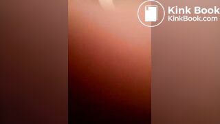 Mature blonde fills her panties with crap