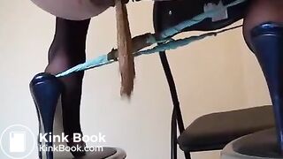 Sheer Blue Panty Poop