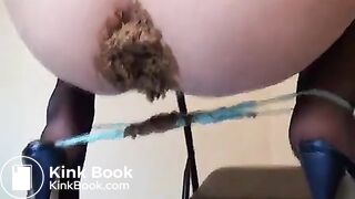 Sheer Blue Panty Poop