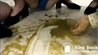 Japan scat police lesbians play with dirty shit