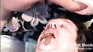Shitting in his mouth - video 2