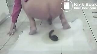 grandmother shitting and pissing on the floor