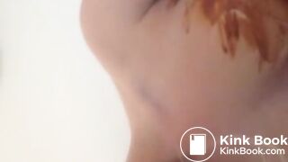 Blonde hotty is creaming herself