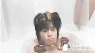 Japanese girls poop on their friend’s head