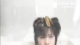 Japanese girls poop on their friend’s head