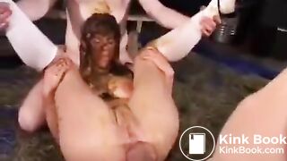 Fisted beauty makes a mess