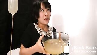 shit enema vomit eating