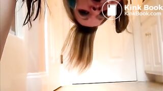 Scat smearing sexy amateur girl - pooping video