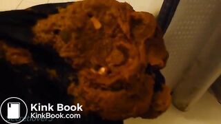 Overloading her panty with poop.