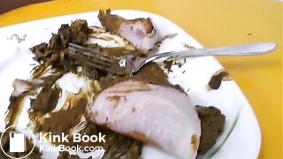 Extreme scat food fetish