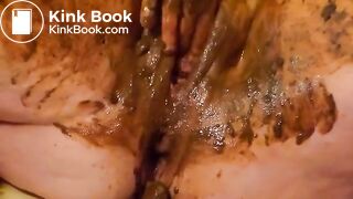 Shit covered slut wife as living toilet for her husband