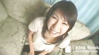 Asian girl nice poo