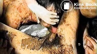 nasty scat group with vomit