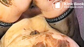 nasty scat group with vomit