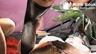 nasty scat group with vomit