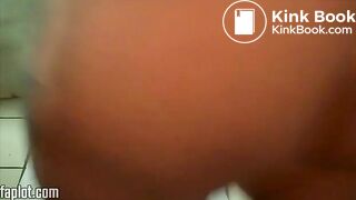 Sexy babe playing with her own poop