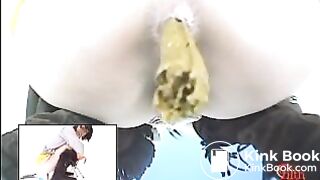 Sexy Japanese girls pooping in close up