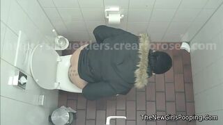 Pooping Voyeur Sexy Brown Hair Girl