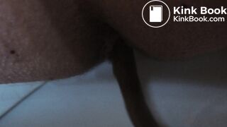 My sister pooping in our toilet