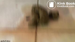 Blond masturbate, piss & shit