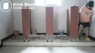 Beautiful girl poops in the toilet 67