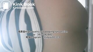 Beautiful girl poops in the toilet 68