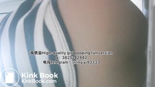 Beautiful girl poops in the toilet 68