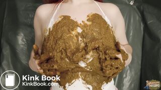 My overflowing camping toilet - orgasm in lots of saved shit