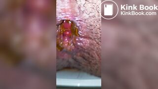 Japanese Boy Taking a Shit and Cleaning His Hole