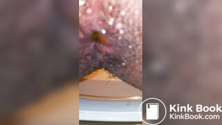 Japanese Boy Taking a Shit and Cleaning His Hole