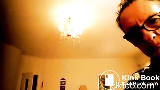 pissing oiling wanking then shitting