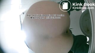 Beautiful girl poops in the toilet 73