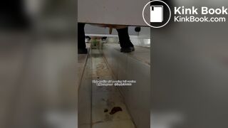 Beautiful girl poops in the toilet 74