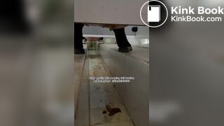 Beautiful girl poops in the toilet 74