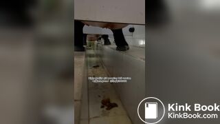 Beautiful girl poops in the toilet 74