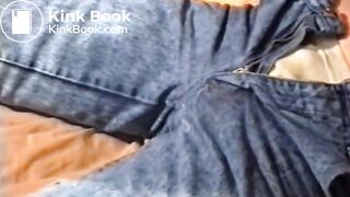 Guy floods his bed in jeans #3