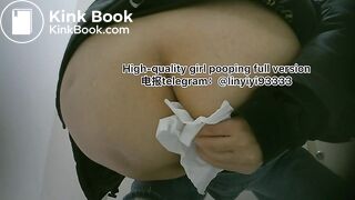 Beautiful girl poops in the toilet 76