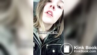 The girl's beautiful tongue and saliva 2