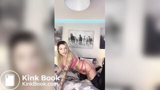 Summer_Fox, Lana Huckaby, Babestation, Red Lingerie & Dildo Custom,Milf, Latvian