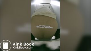 Beautiful girl poops in the toilet 80