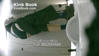 Beautiful girl poops in the toilet 81