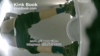 Beautiful girl poops in the toilet 81